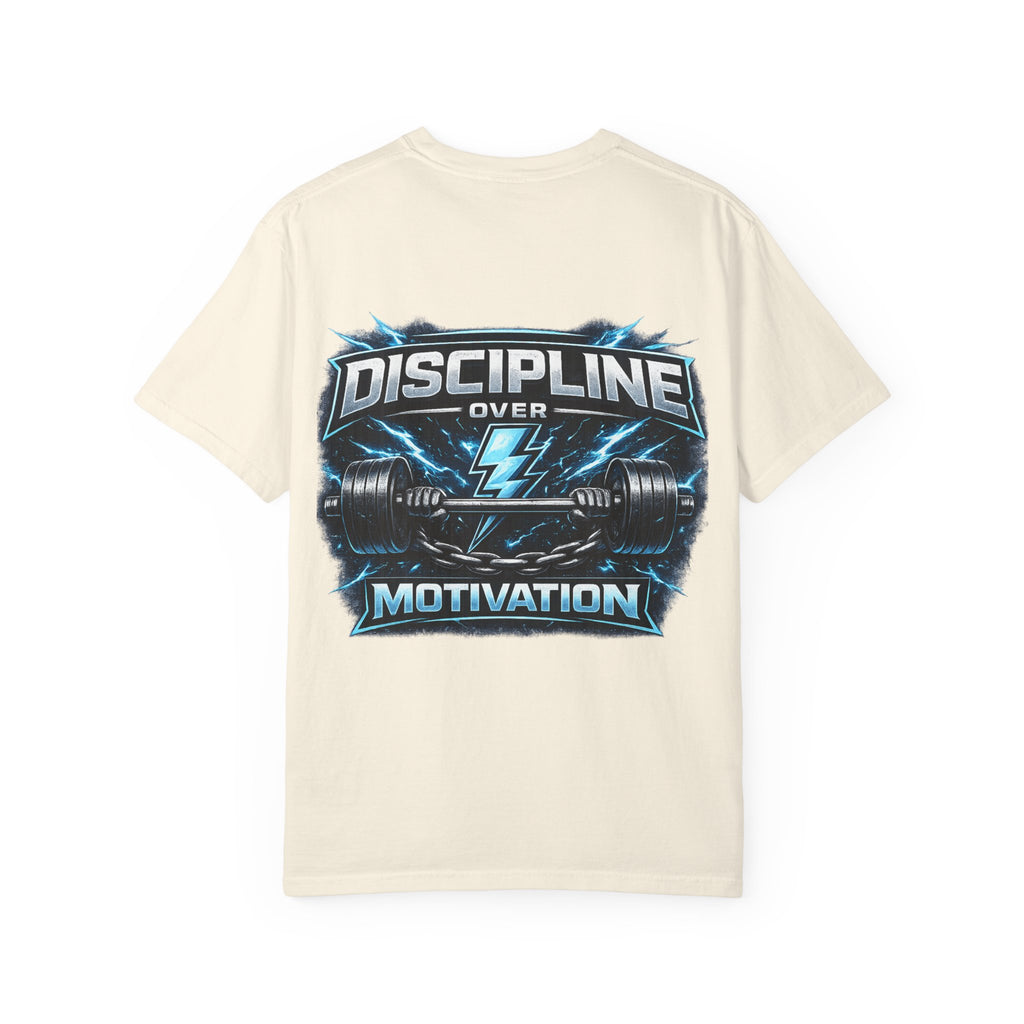 Discipline Over Motivation T-Shirt — Fitness Gym Graphic Tee