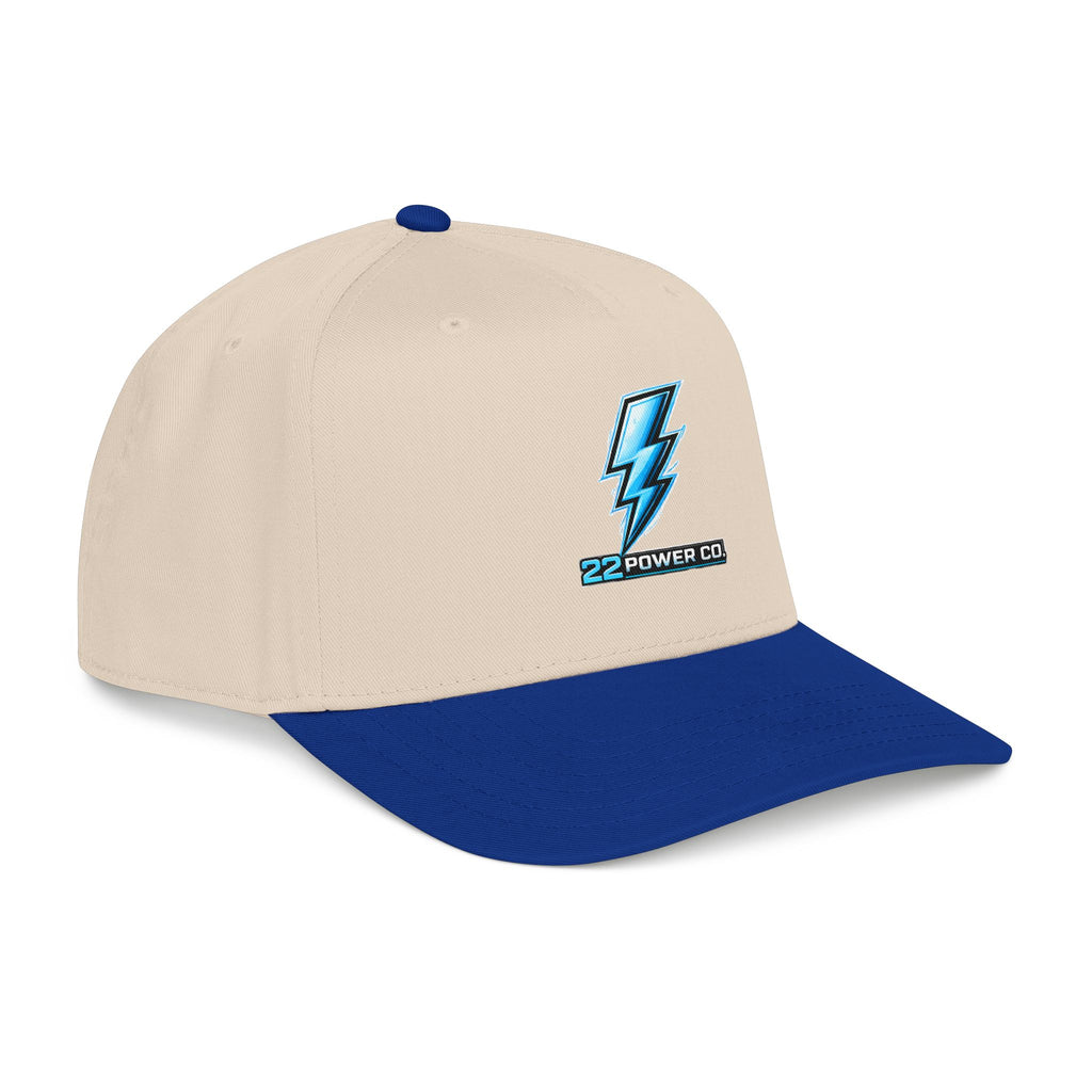 Electric Bolt Embroidered Baseball Cap — "22 Power Co."