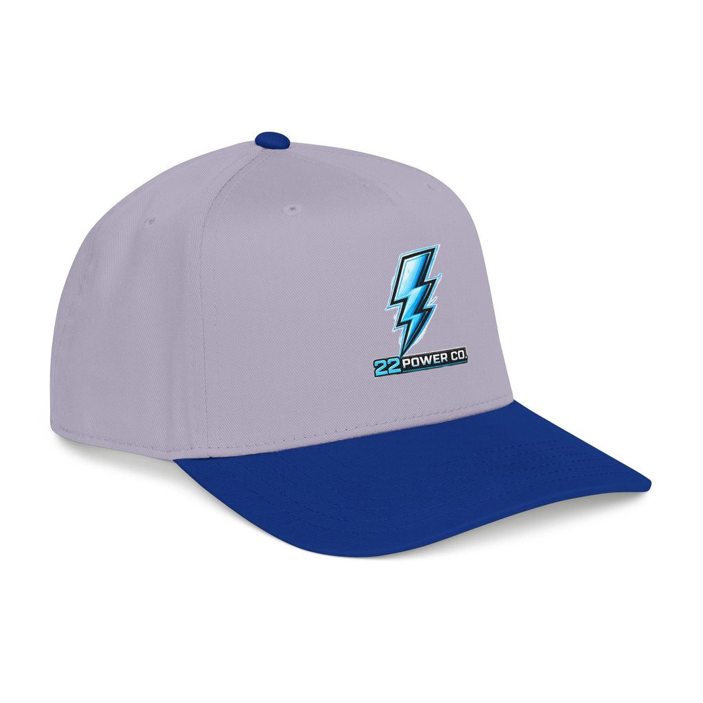 Electric Bolt Embroidered Baseball Cap — "22 Power Co."