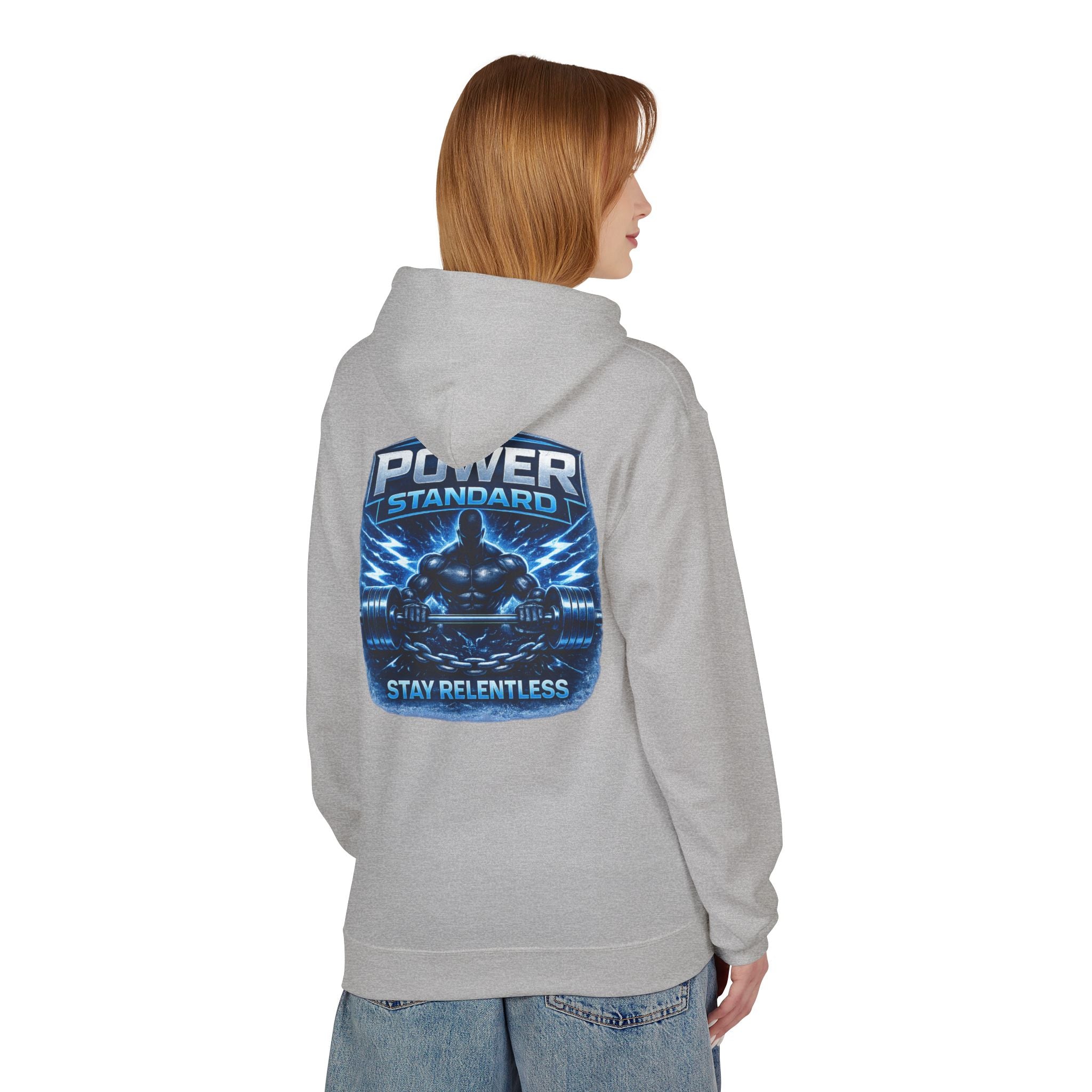 Power Standard "Stay Relentless" Unisex Midweight Softstyle Fleece Hoodie