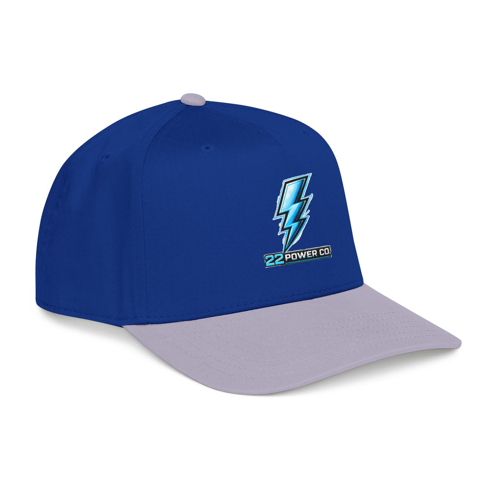 Electric Bolt Embroidered Baseball Cap — "22 Power Co."