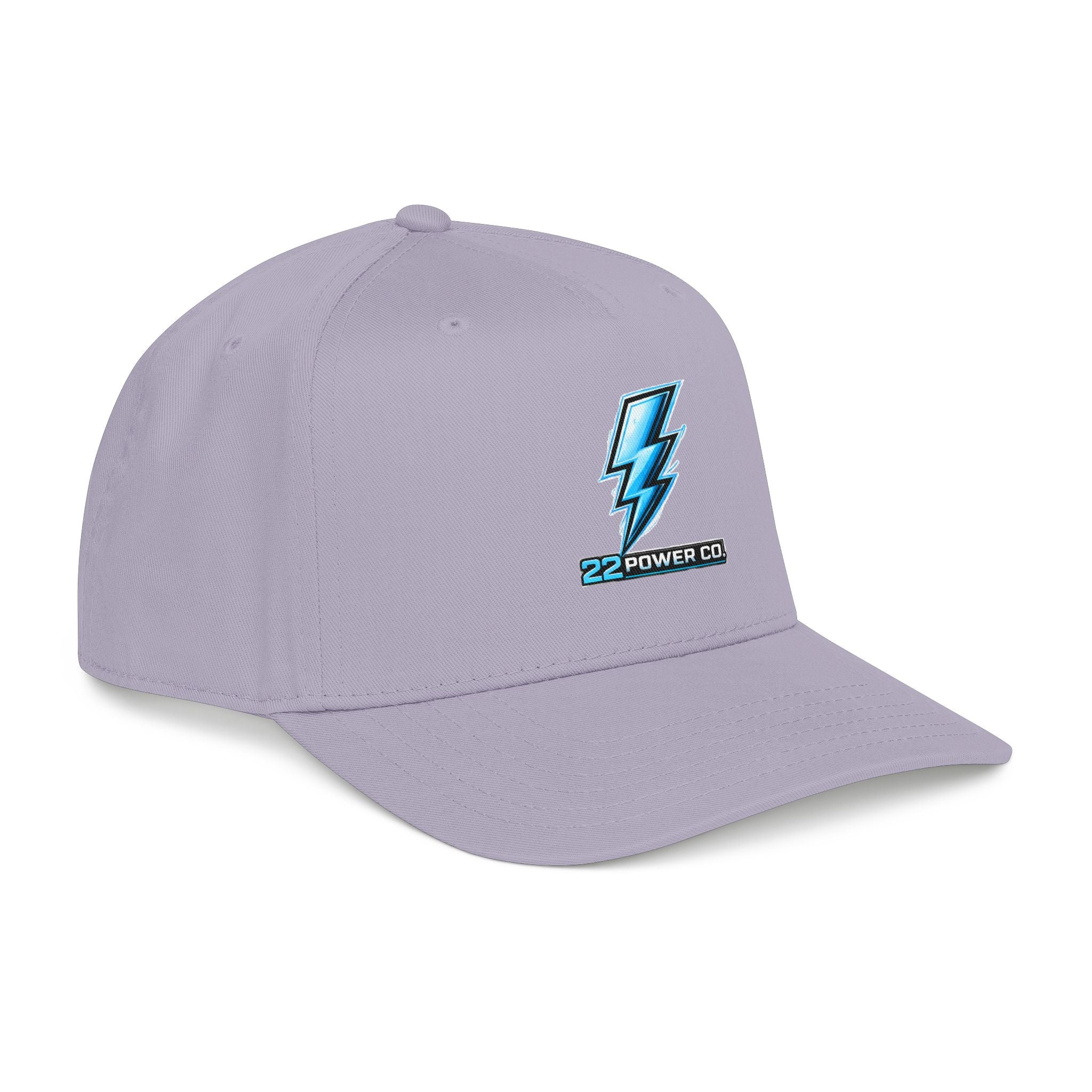 Electric Bolt Embroidered Baseball Cap — "22 Power Co."