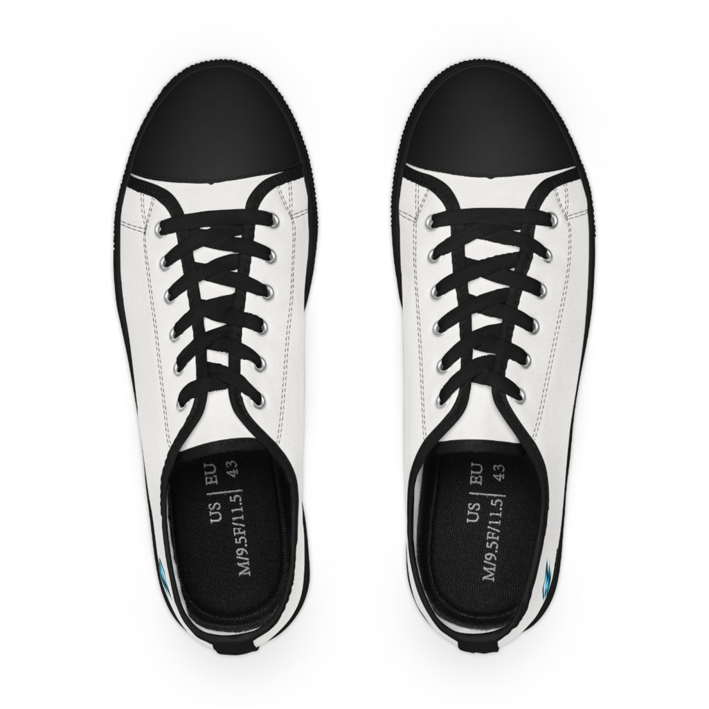 Power 22 Co. White Low Top Sneakers — Training Shoes