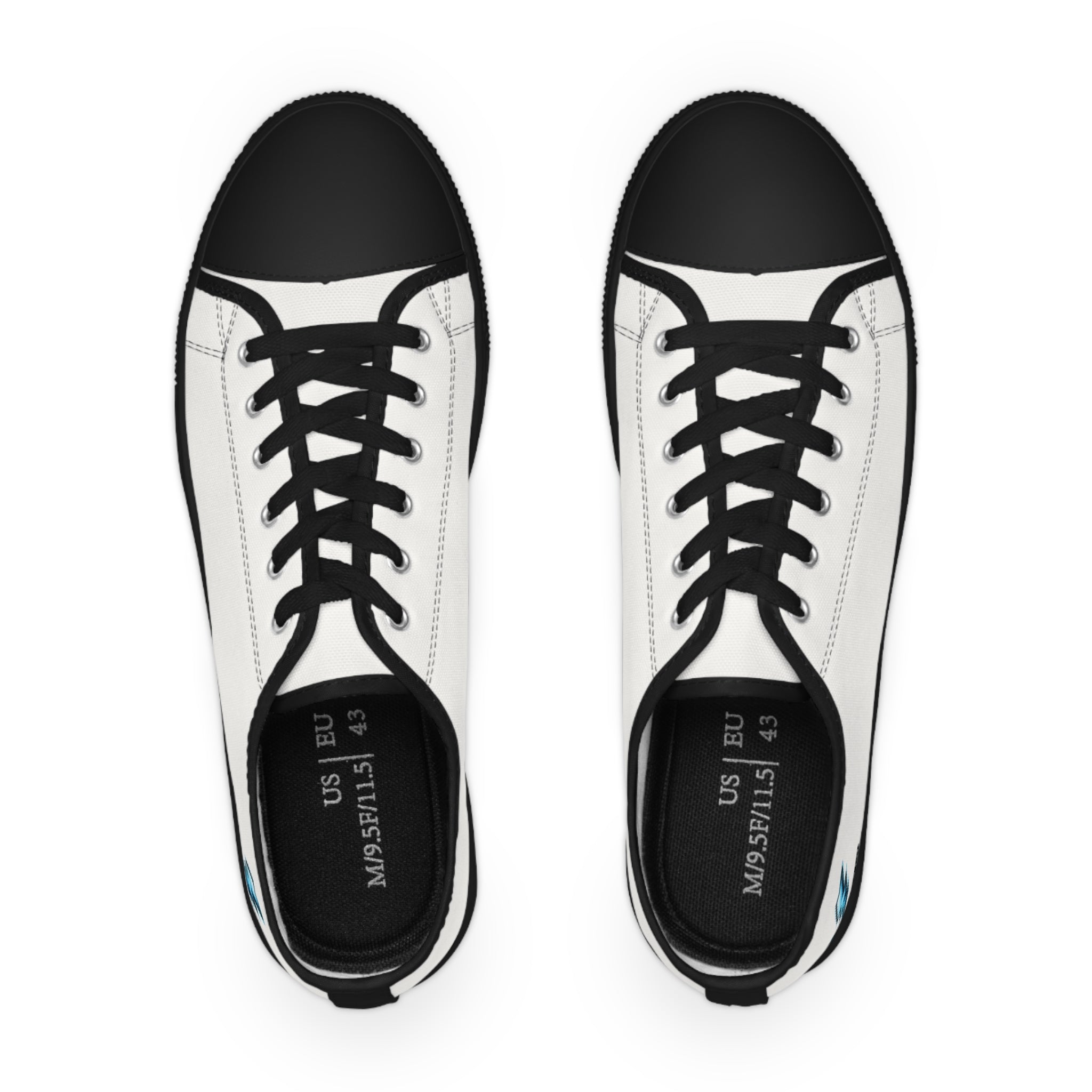 Power 22 Co. White Low Top Sneakers — Training Shoes