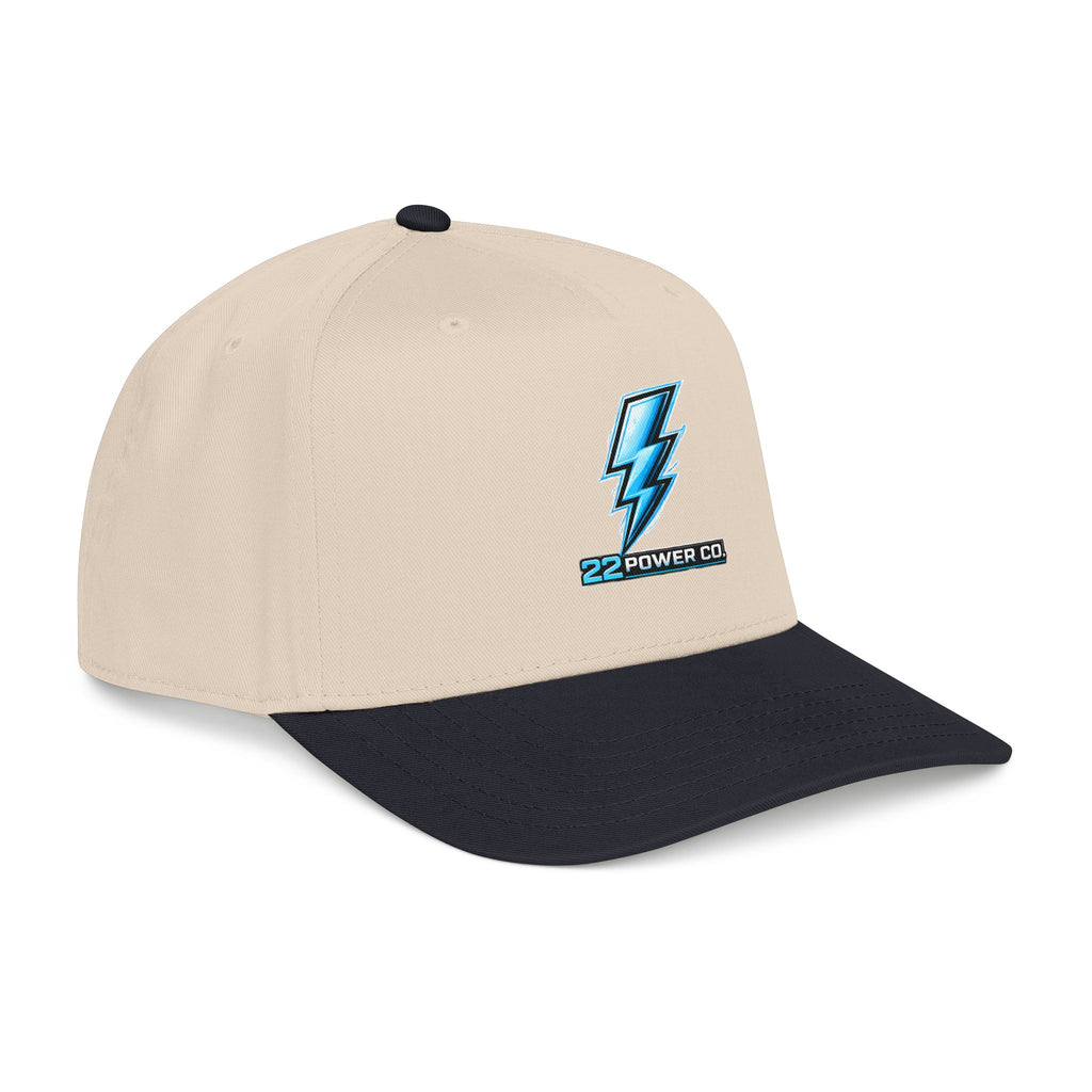 Electric Bolt Embroidered Baseball Cap — "22 Power Co."