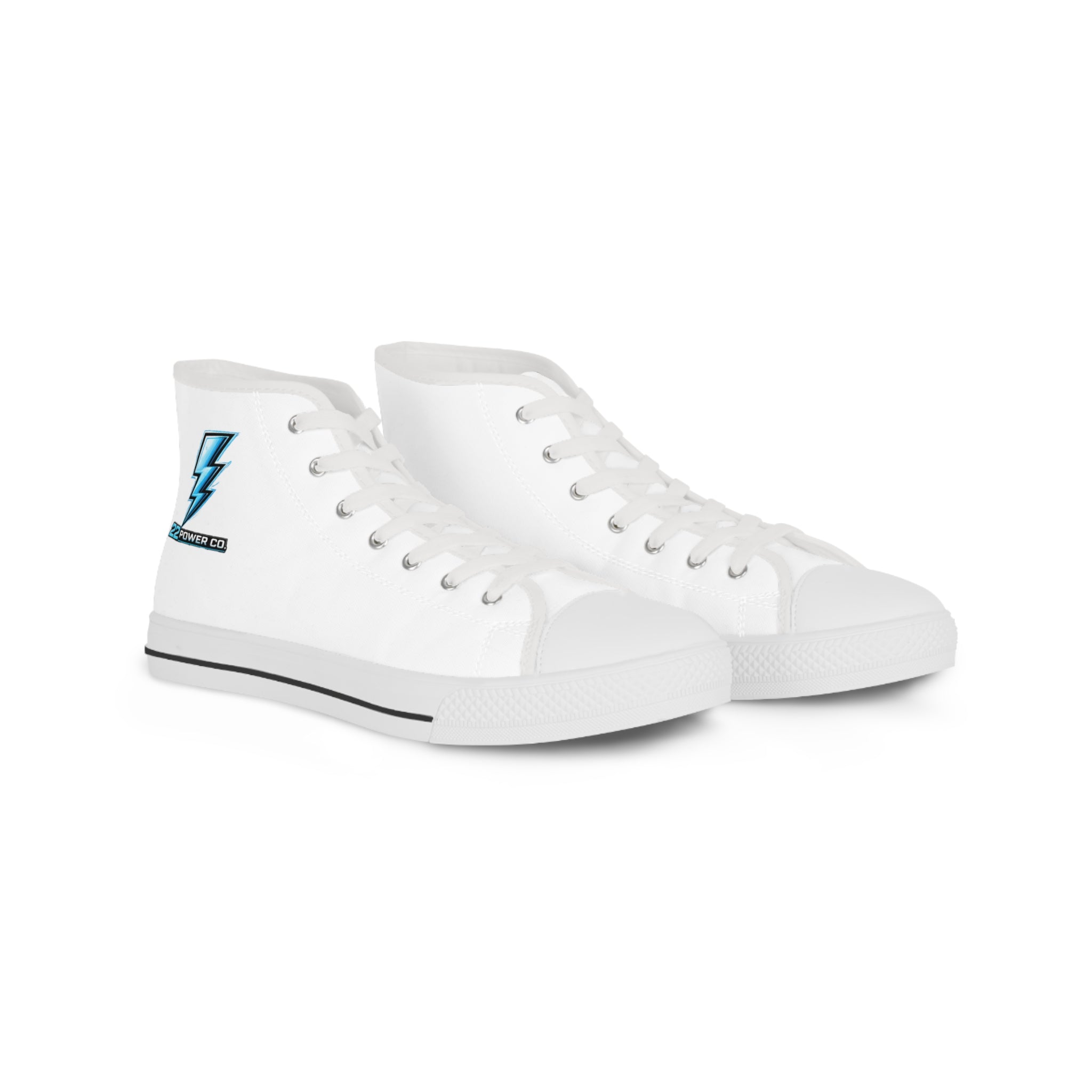 22 Power Co. High Top Sneakers — Men’s White Shoes