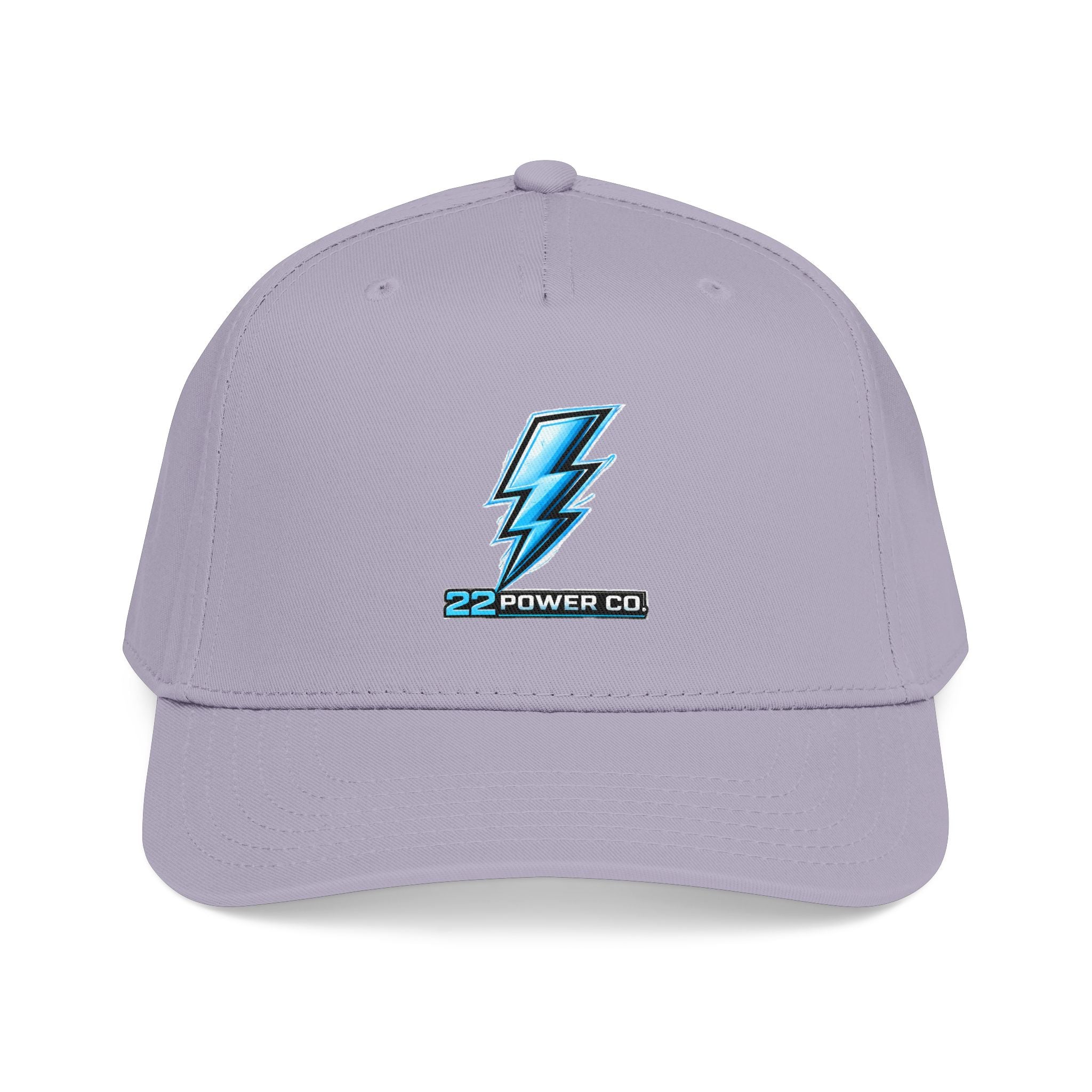 Electric Bolt Embroidered Baseball Cap — "22 Power Co."