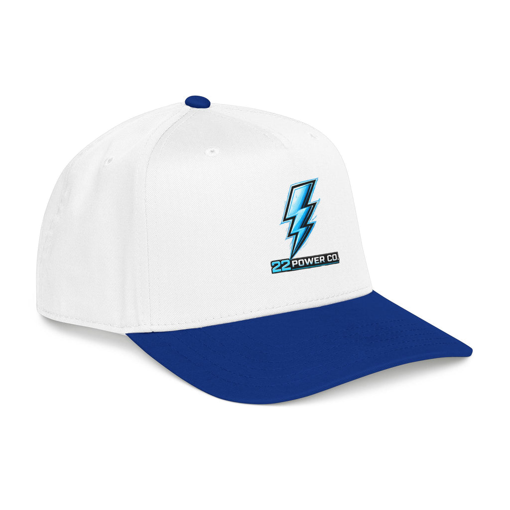 Electric Bolt Embroidered Baseball Cap — "22 Power Co."