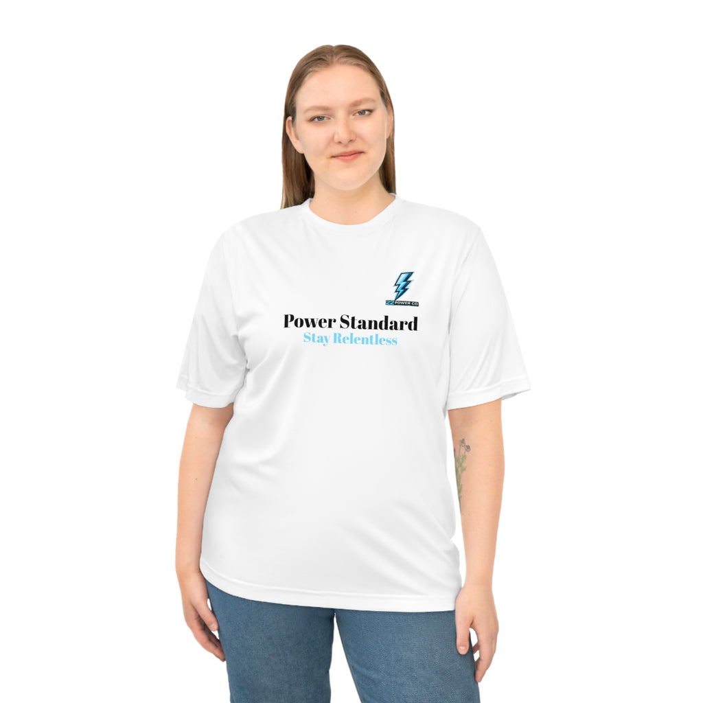 Power Standard Performance Tee — "Stay Relentless" Athletic Shirt