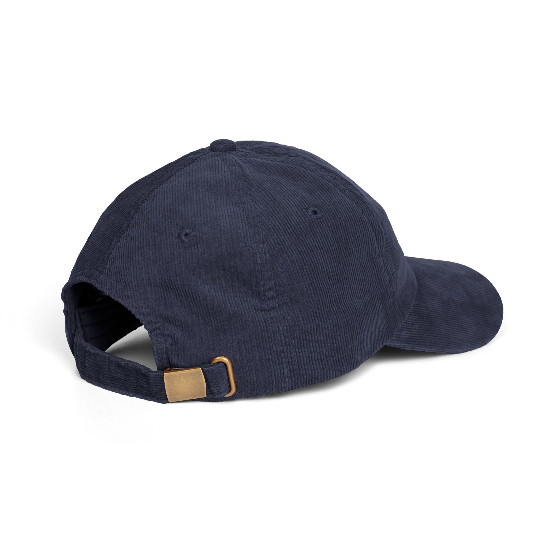 Embroidered Lightning Bolt Corduroy Cap — Vintage Navy Dad Hat