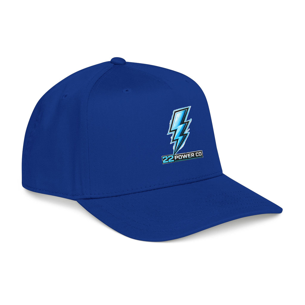 Electric Bolt Embroidered Baseball Cap — "22 Power Co."