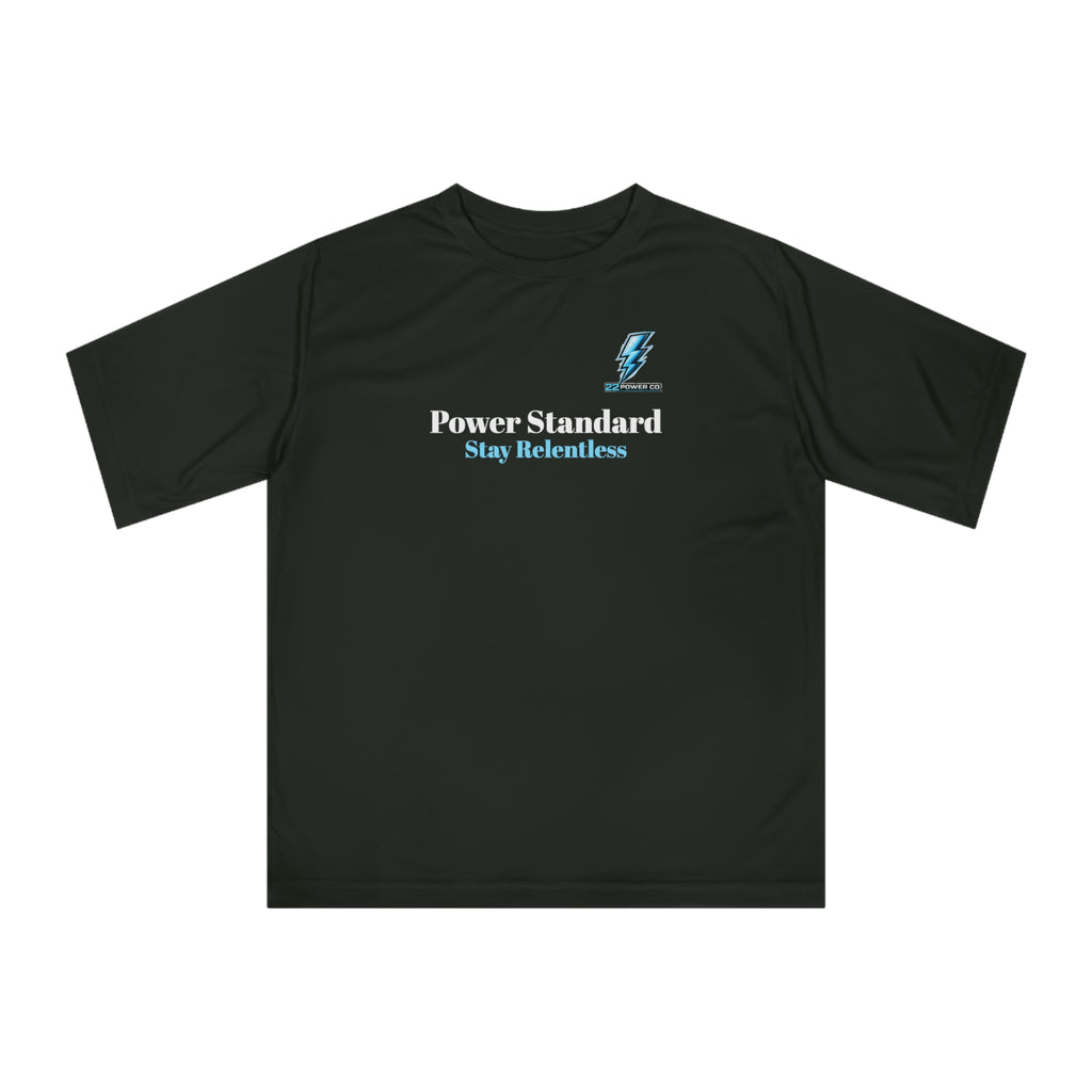 Power Standard Performance Tee — "Stay Relentless" Athletic Shirt