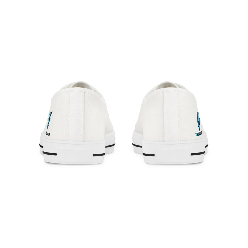 Power 22 Co. White Low Top Sneakers — Training Shoes
