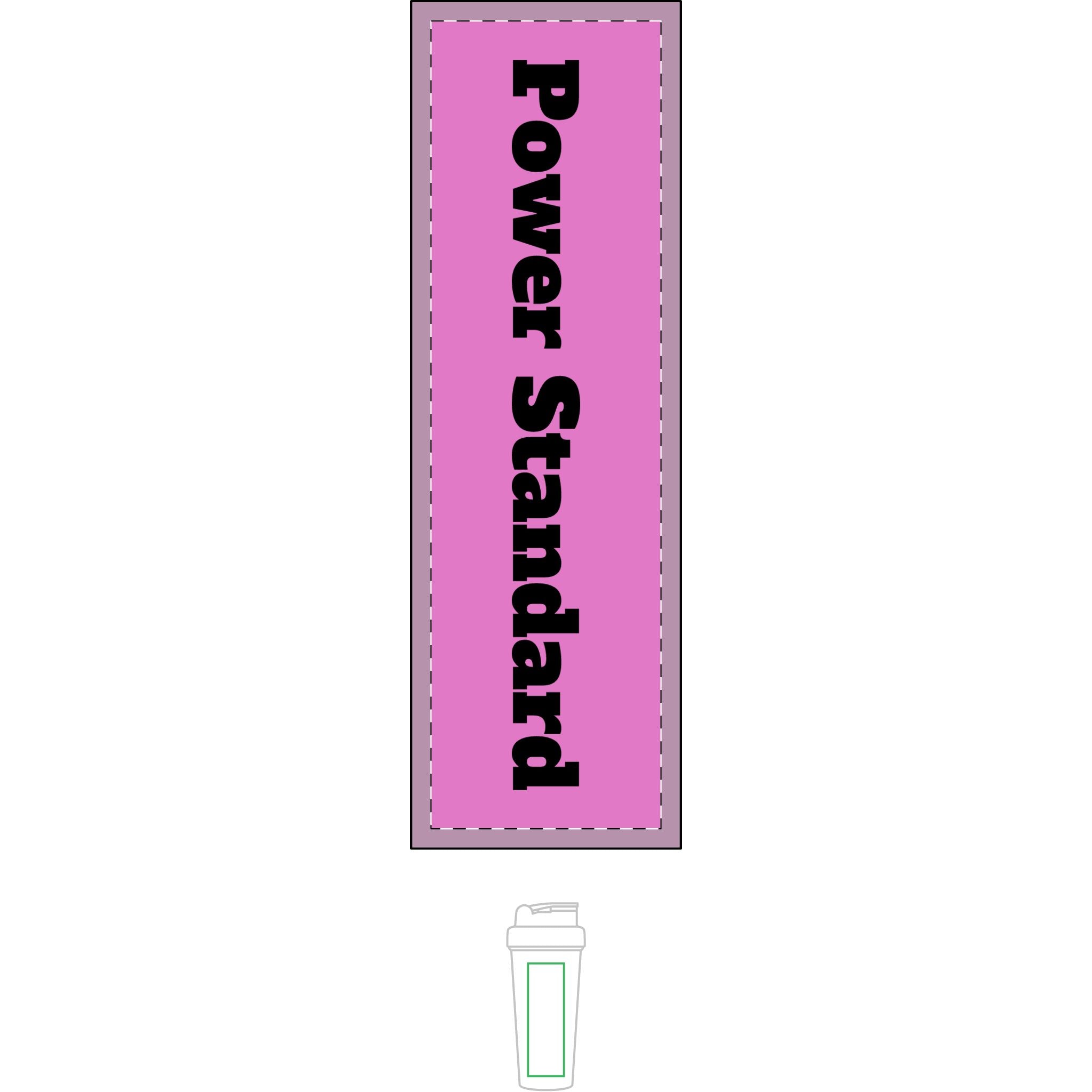 Protein Shaker — 22 Power Co. Lightning Bolt Sports Bottle