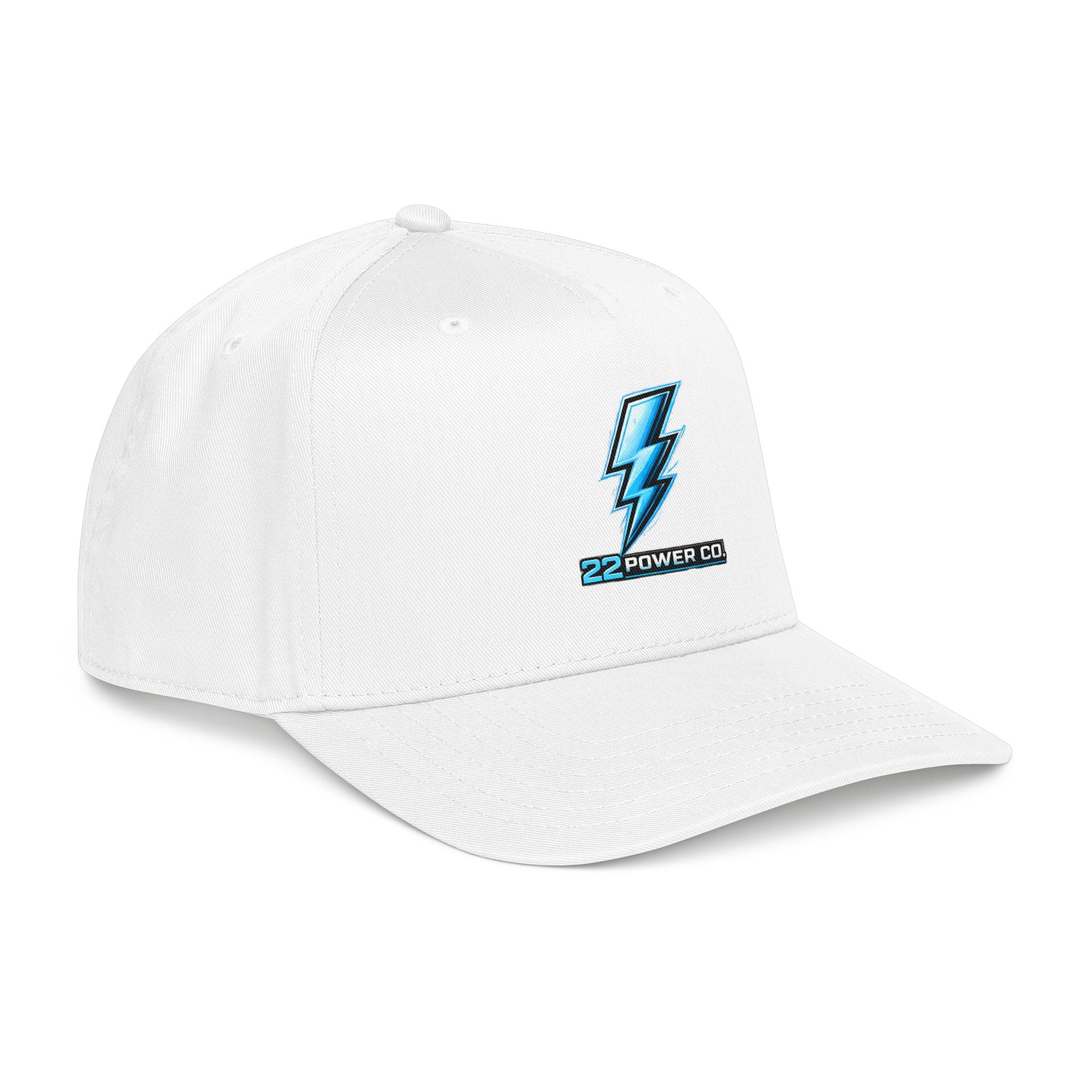Electric Bolt Embroidered Baseball Cap — "22 Power Co."