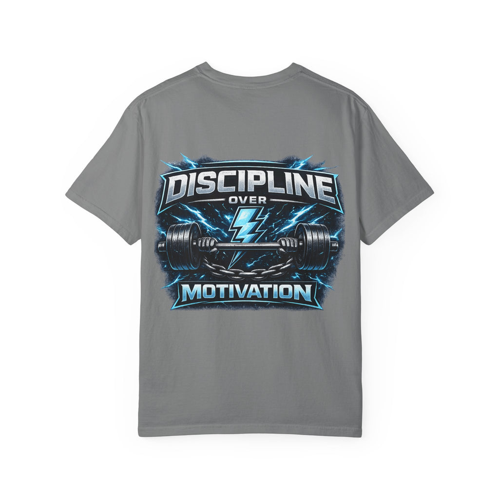 Discipline Over Motivation T-Shirt — Fitness Gym Graphic Tee