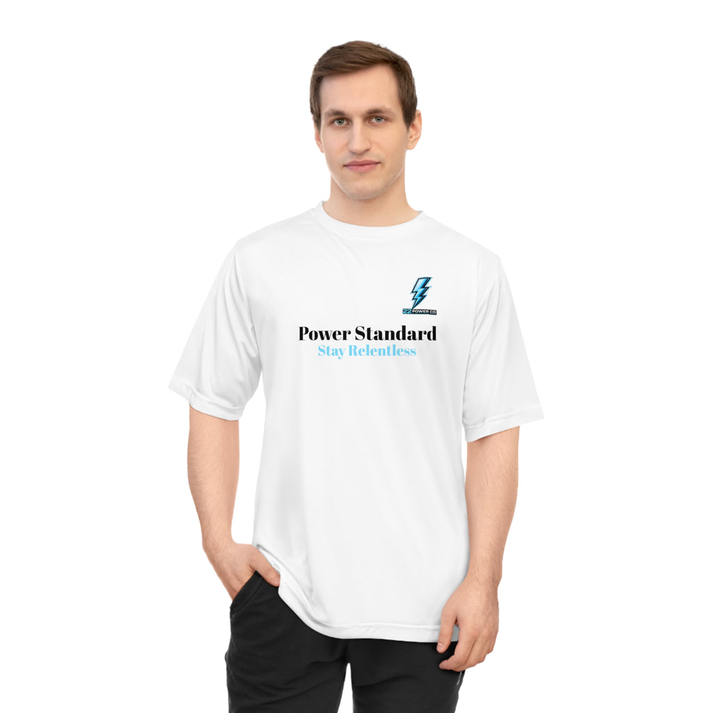 Power Standard Performance Tee — "Stay Relentless" Athletic Shirt